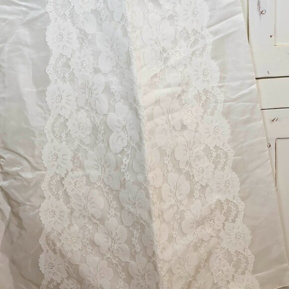 Vintage Lace Wedding Dress 70s Long Sleeve Boho Bridal Gown Cottagecore Small - Picture 8 of 17